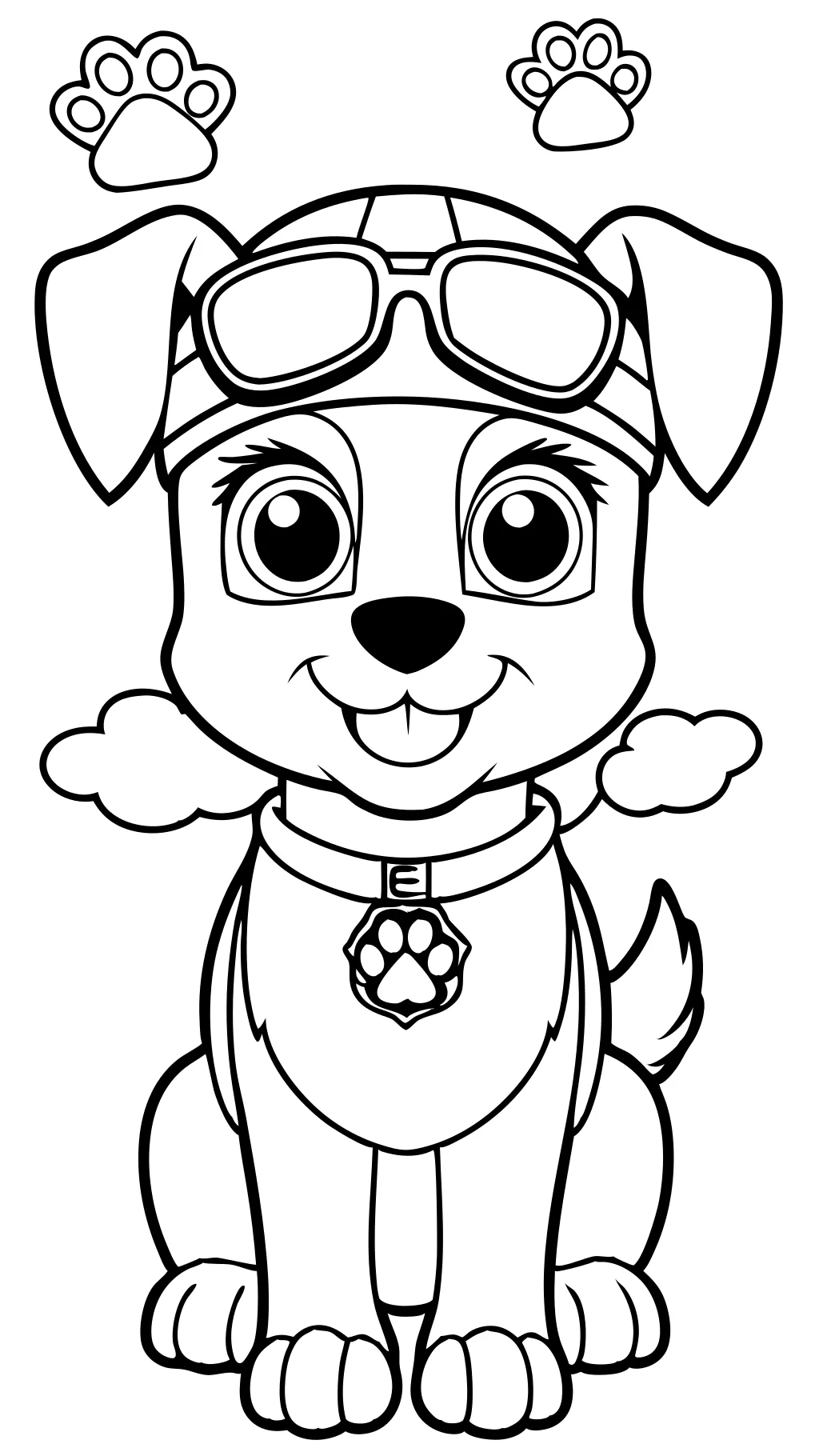 skye paw patrol coloring page